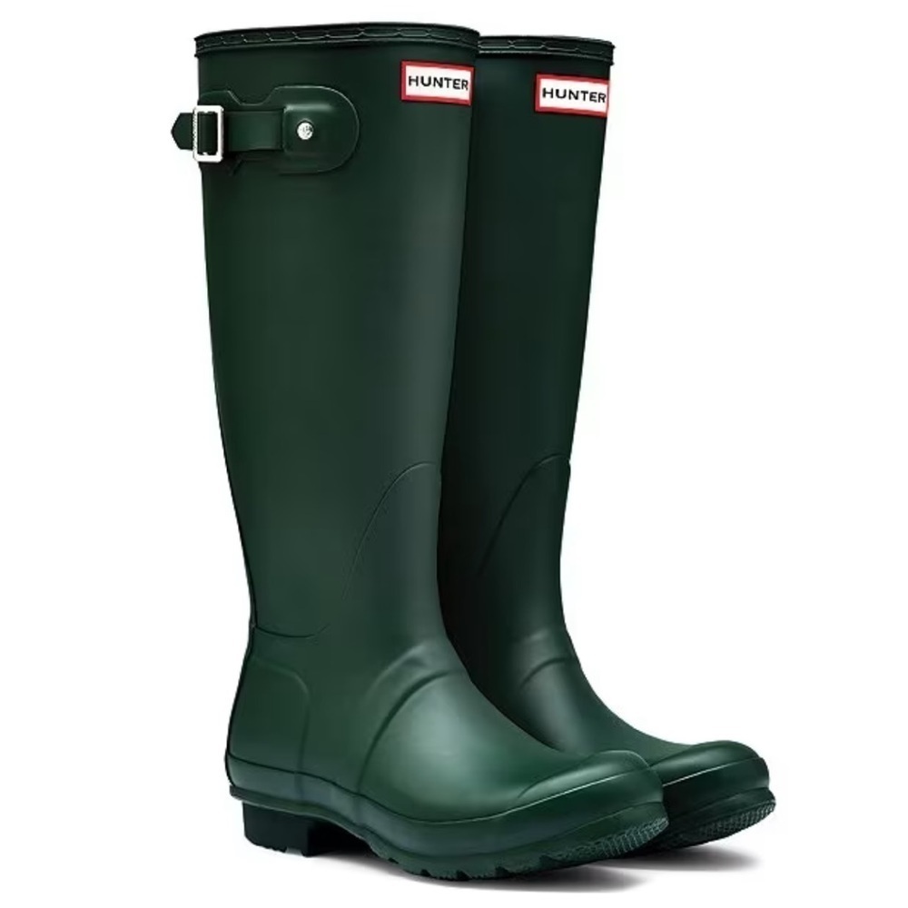 Hunter Women's Tall Rain Boots in Deep Green